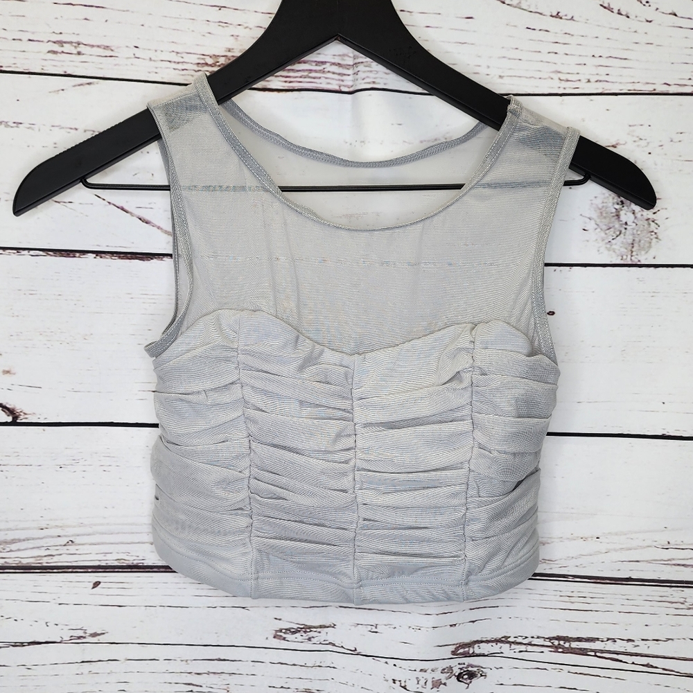 Balera Gray Dance Crop Top Size Small